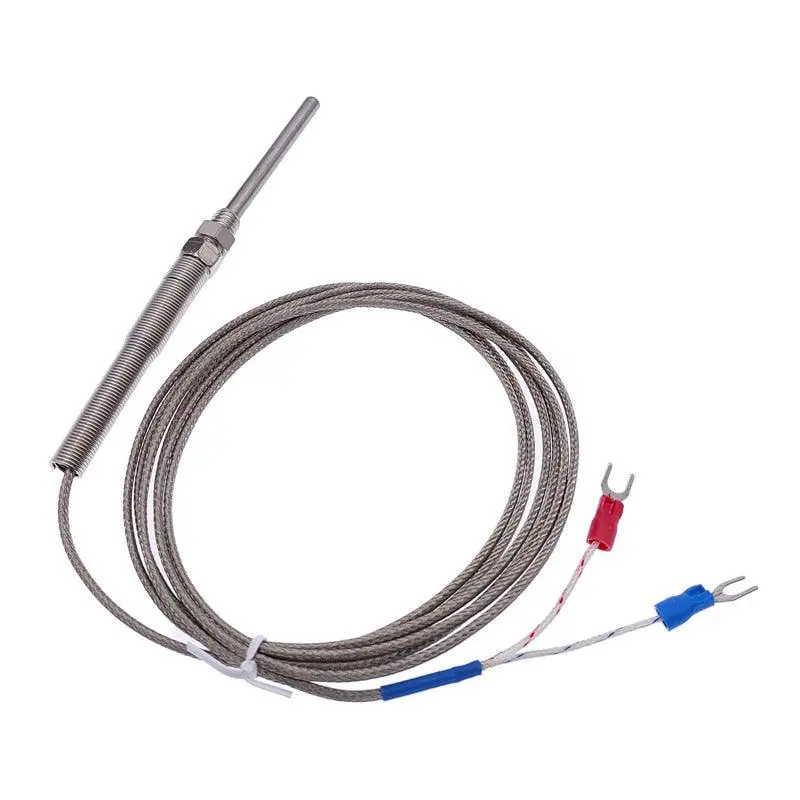 50Mm Thermocouple Probe Type Temperature Sensor K Type 0-400℃ Stainless Steel 1