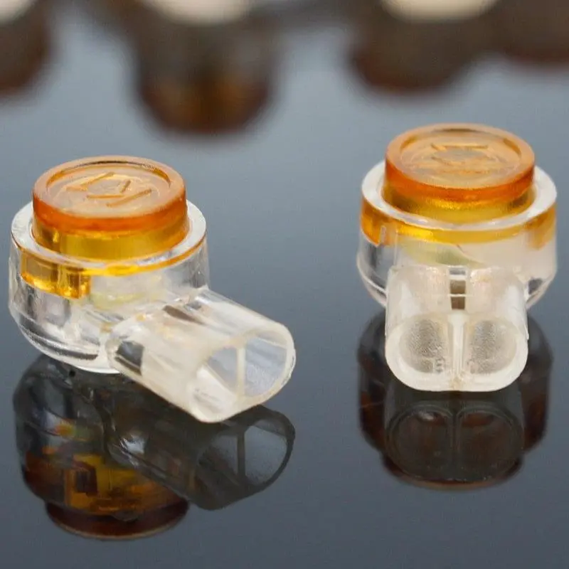 50Pcs Rj45 Connector Crimp Connection Terminals K1 K2 K3 Connector Waterproof Wiring Ethernet Cable Telephone Cord Terminals 1