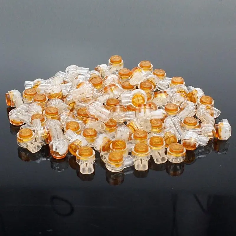 50Pcs Rj45 Connector Crimp Connection Terminals K1 K2 K3 Connector Waterproof Wiring Ethernet Cable Telephone Cord Terminals 3