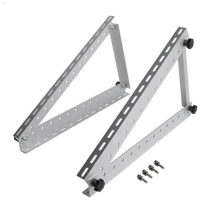 55.6*29Cm Triangle Aluminum Panel Mounted Bracket 28 Inchtriangel Back Beam 150W   Solar Panel Roof Mounting Bracket For Van 1