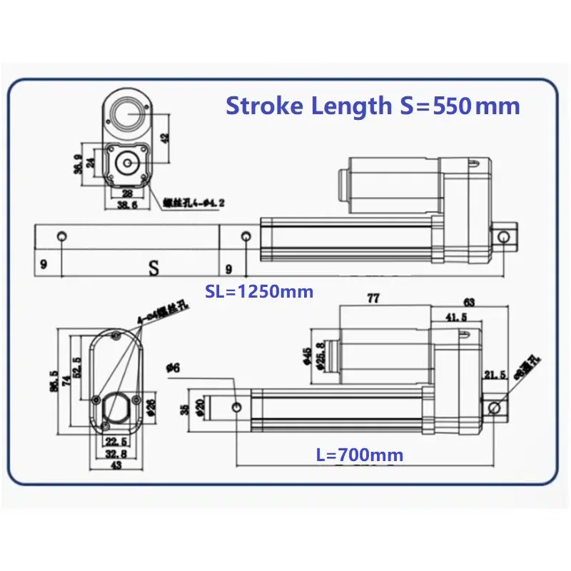 Linear Actuator with Hall Effect Encoder – Precision Position Feedback for Automation Systems - Image 27