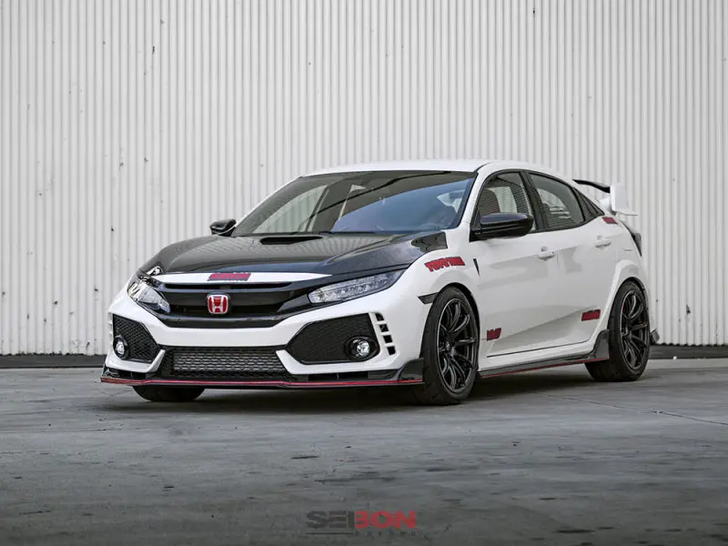 Seibon 16-18 Honda Civic Oem-Style Carbon Fiber Front Grill 2