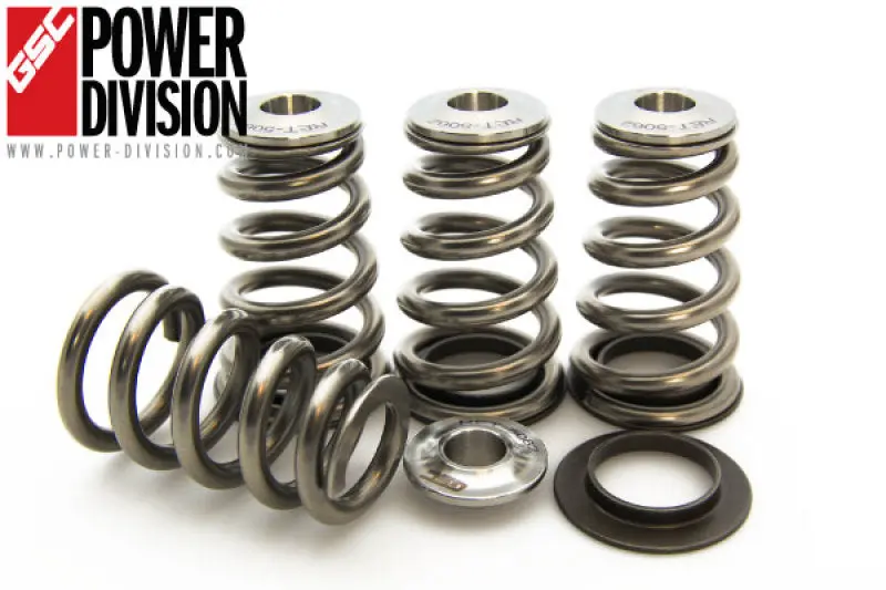 Gsc P-D Mitsubishi 4B11t High Pressure Single Conical Valve Spring And Ti Retainer Kit 1