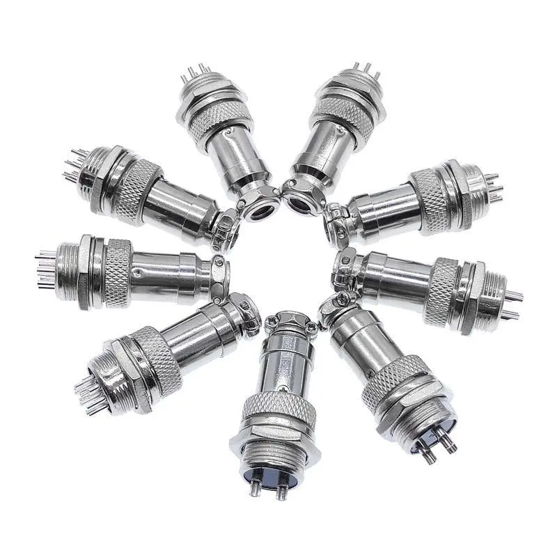 5/8' Gx16  Aviation Cable Connector  2Pin-10Pin Male Plug & Female Socket Connectors 1