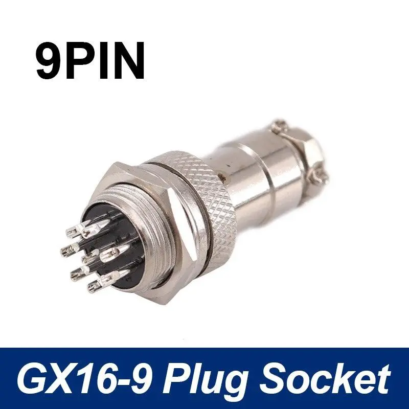 5/8' Gx16 Aviation Cable Connector 2Pin-10Pin Male Plug & Female Socket Connectors 9