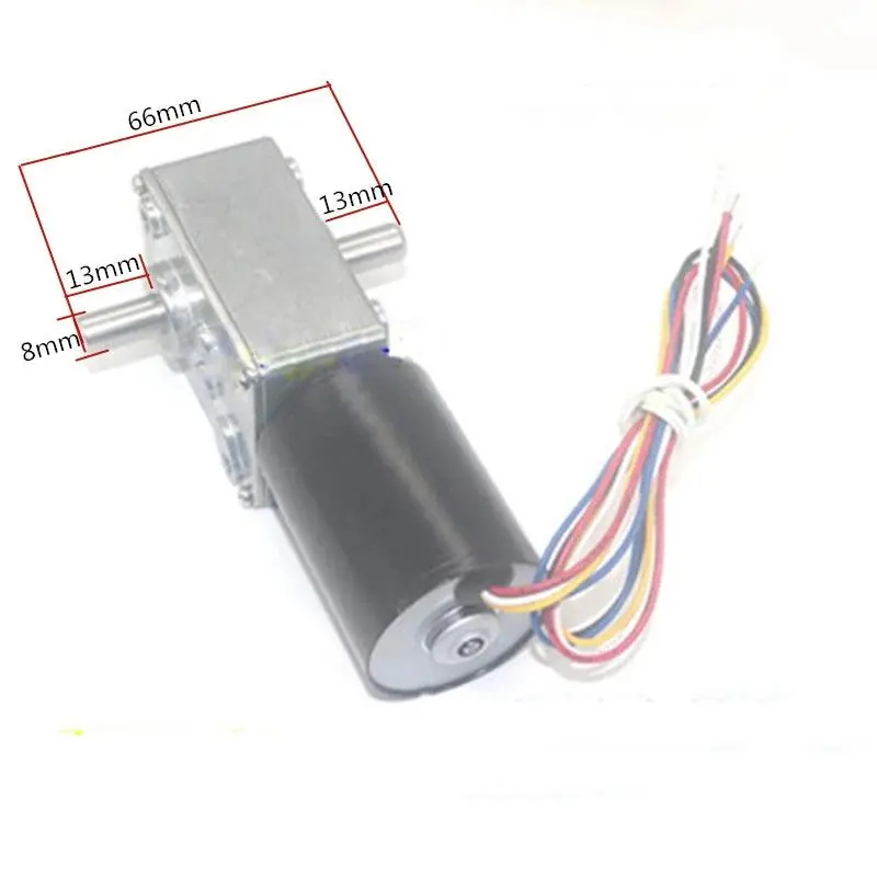 5840-3650 Double Shaft Dc Brushless Gear Worm Motor 12V 24V Hiigh Torque 100Kg.Cm Speed 12Rpm-471Rpm Bldc Motors 1
