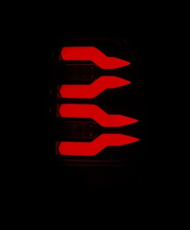 Alpharex 97-03 Ford F150 / 99-16 Ford F250/F350/F450/F550 Luxx-Series Led Tail Lights - Black 2