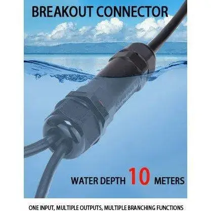 Ip68 Waterproof Connector Assembly Type Wire And Cable Breakout Connector 2/3/4/5Pin Optional 1