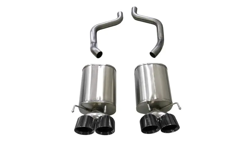 Corsa 2009-2013 Chevrolet Corvette (C6) 6.2L Black Xtreme Axle-Back Exhaust W/4.5In Tips 1