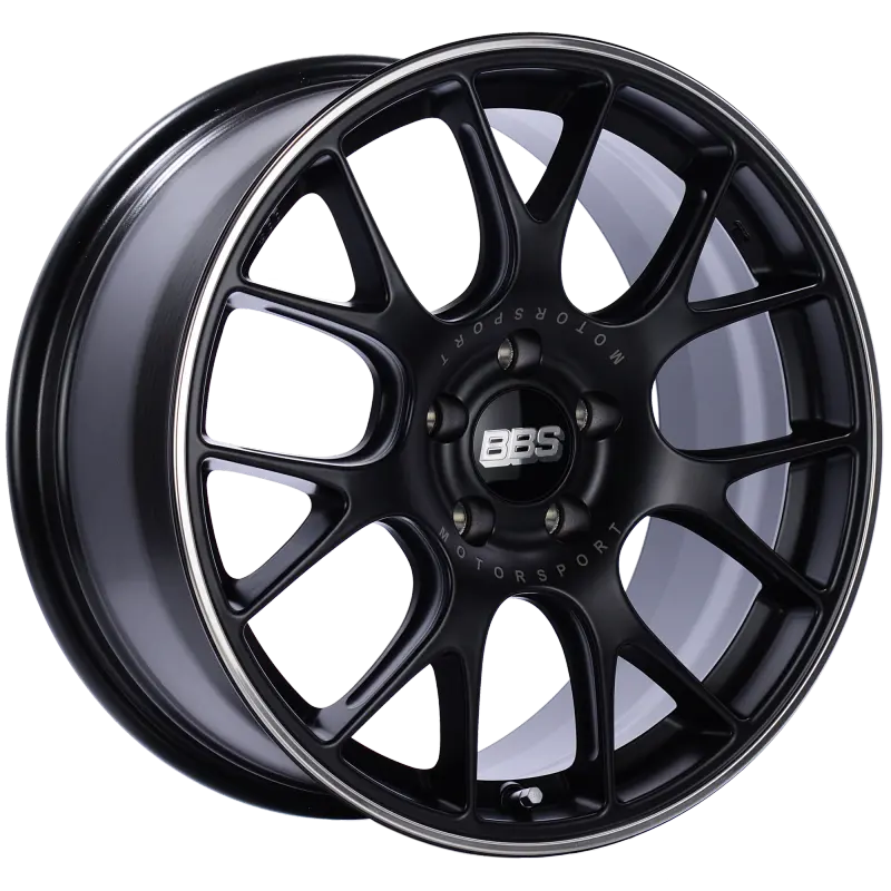 Bbs Ch-R 18X8 5X120 Et40 Satin Black Polished Rim Protector Wheel -82Mm Pfs/Clip Required 1