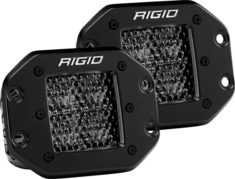 Rigid Industries D Series Pro Midnight Edition - Spot - Diffused - Pair 1