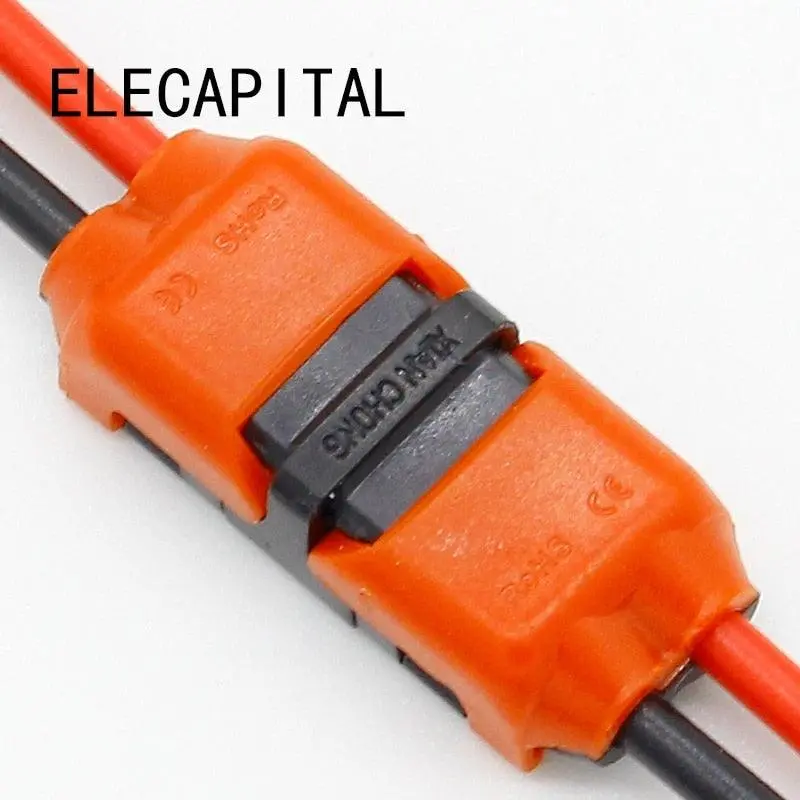 5Pcs 2P Spring Connector Wire With No Welding No Screws Quick Connector Cable Clamp Terminal Block 2 Way Easy Fit For Led Strip 1