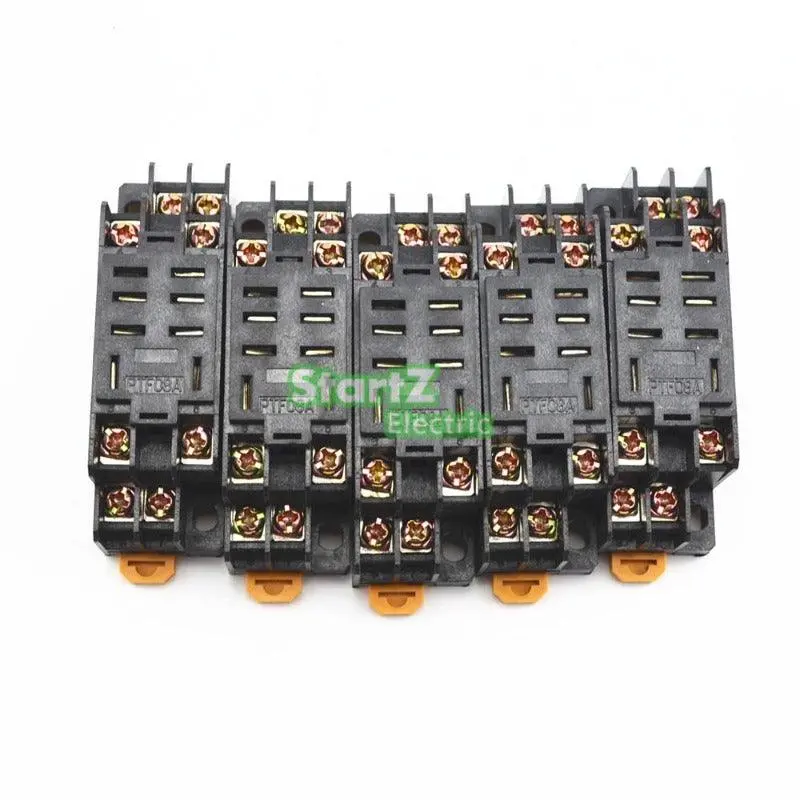 5Pcs/Lot Ptf08a Relay Socket Base For Ly2nj 1