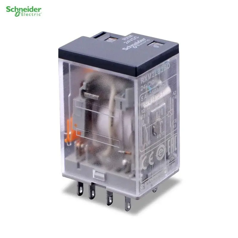 5Pcs/Lot Schneider Small Intermediate Power Relay 5A 8 Pins 2 C/O Rxm2lb2bd Rxm2lb2p7 Rxm2lb2b7 Rxm2lb2f7 Rxm2lb2jd 1