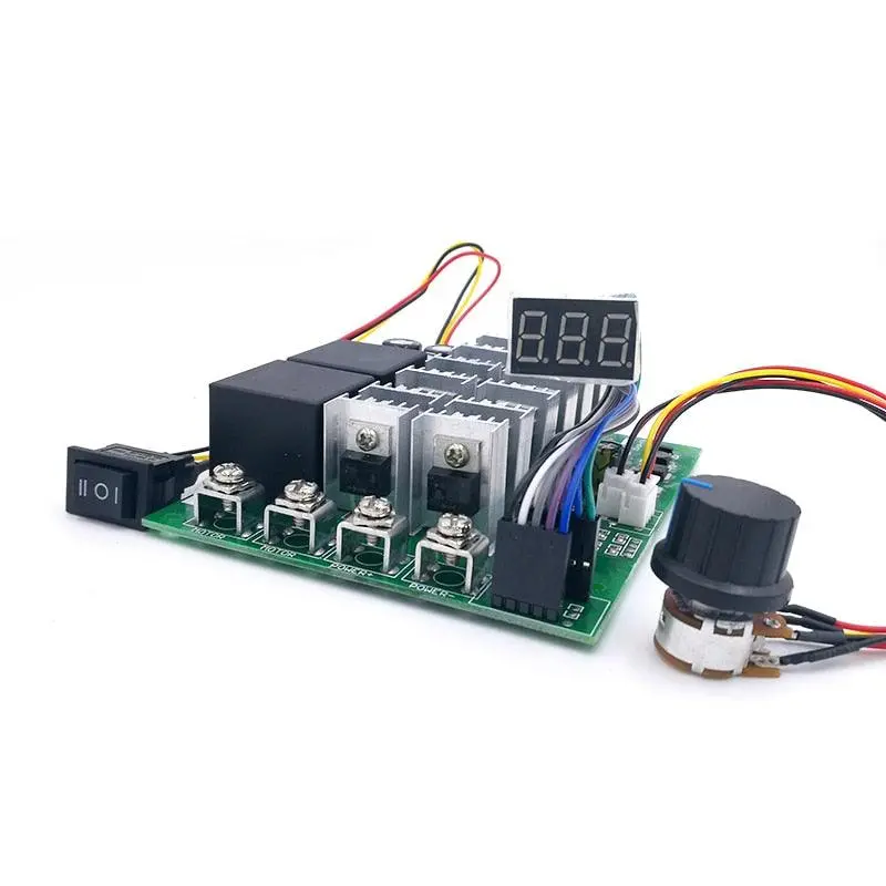 60A Digital Display Pwm Speed Controller Module 10-55V 0~100% Adjustable Forward Reversal 1
