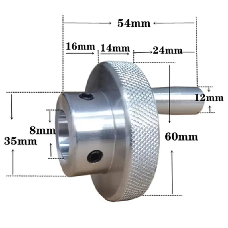 60Mm 80Mm Lathe Handwheel Bore 10/11/12/14/16/18/20/22/25Mm Solid Scale Handwheel Machinery Accessories Lathe Milling Grinding 4