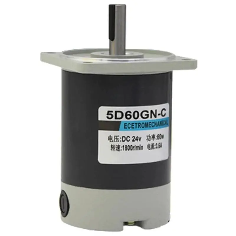 60W Micro Dc High Speed Motors 24V 1800/3000Rpm Long Life Adjustable Speed Reversible Dc Permanent Magnet Motor Electric Engine 1