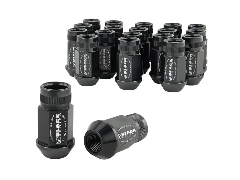 Skunk2 12X1.25 Forged Lug Nut - Black (Set Of 20) 1
