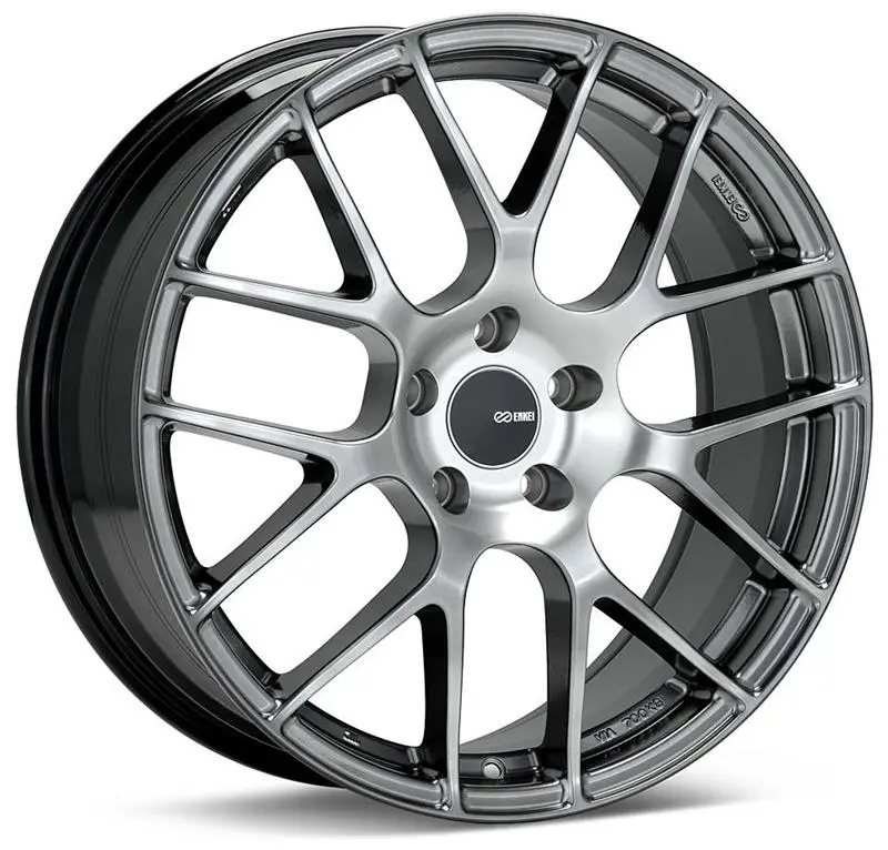 Enkei Raijin 18X8.5 35Mm Offset 5X114.3 Bolt Pattern 72.6 Bore Diameter Hyper Silver Wheel 1