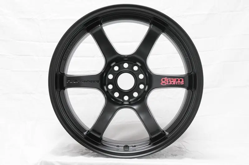 Gram Lights 57Dr 18X8.5 +37 5X100 Semi Gloss Black Wheel 1