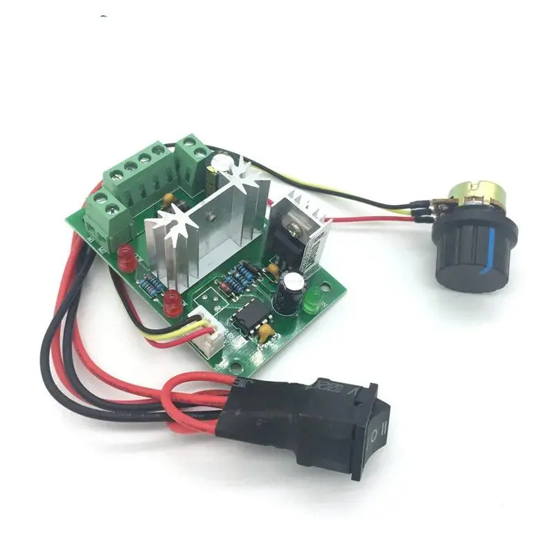 6V 12V 18V 24V Dc Motor Controller Pwm Speed Reversed Cw Ccw Dc6v-30V 10A 200W Pause Start Governor Plc Switch Electric Motors 1