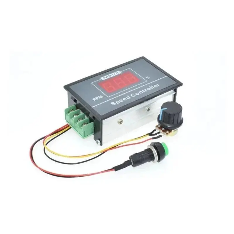6V 12V 24V 36V 48V Dc Motor Controller Digital Led Display Pwm Speed Pause Start Dc 6V-60V 30A Control Potentiometer Switch 1