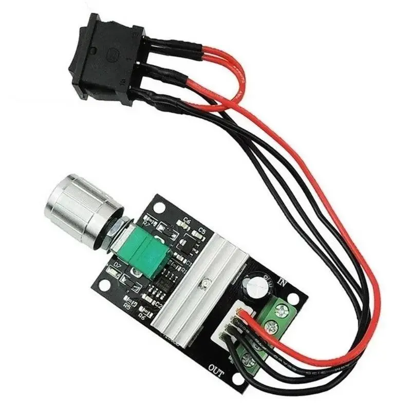 6V 12V 24V Dc Motor Controller Pwm Speed Pause Start Reversed Cw Ccw Regulator Dc6v-28V 3A 80W Drive Module Switch Governor 1