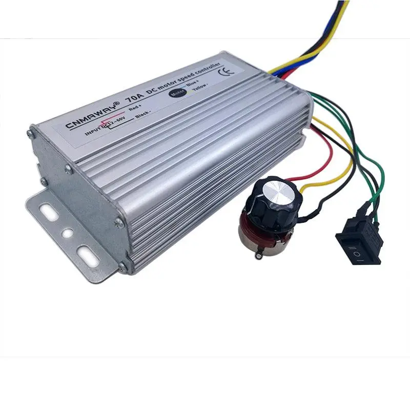 70A Dc Motor Speed Controller 12V-60V Reversible Pwm Control Forward Reverse Switch 1