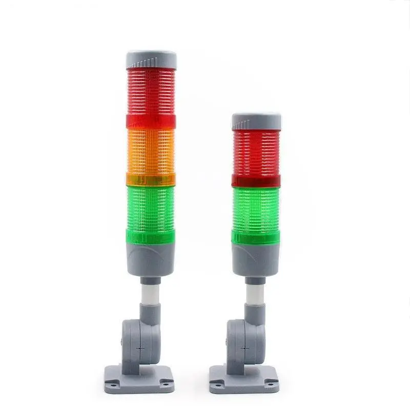 70Mm Industrial Multi-Layer Led Signal Tower Stack Warn Alarm Caution Lamp Light Indicator Machinery Buzzer Flashing Bendable 1