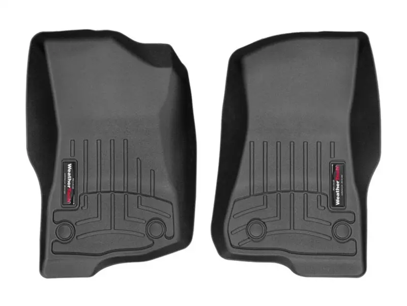 Weathertech 2018+ Jeep Wrangler Unlimited Front Floorliner - Black 2