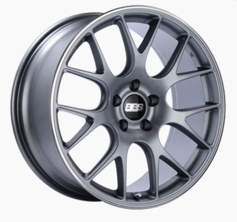 Bbs Ch-R 18X8.5 5X112 Et47 Satin Titanium Polished Rim Protector Wheel -82Mm Pfs/Clip Required 1
