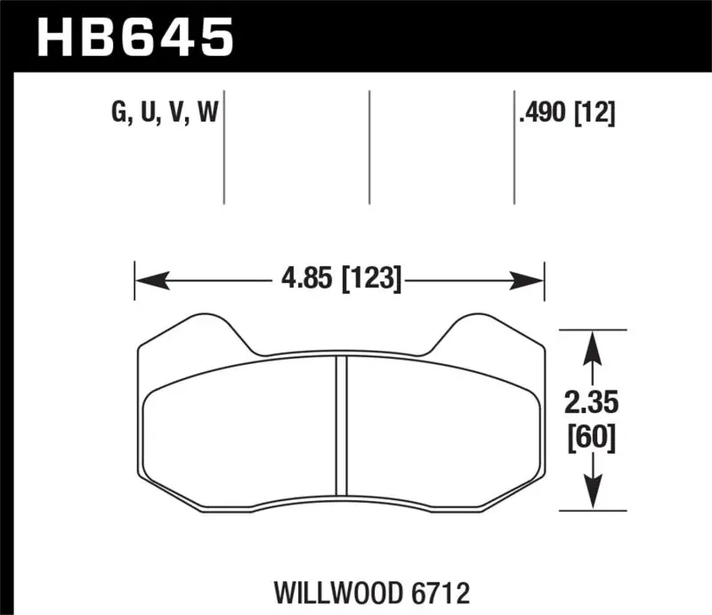 Hawk Wilwood Type 6712 Dtc-30 Brake Pads 1