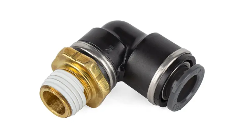 Air Lift Elbow- Male 1/4In Npt X 3/8In Tube 1