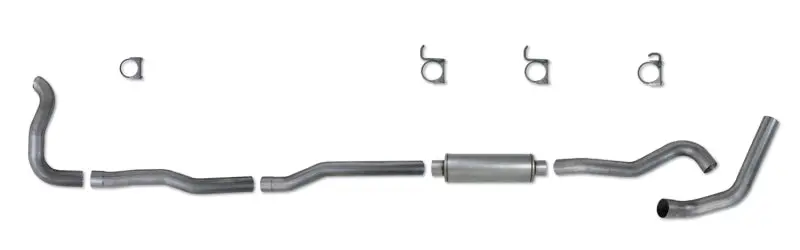 Diamond Eye Kit 4In Clamp Turbo Back Sgl Al: 89-93 Dodge Cummins 5.9L 1