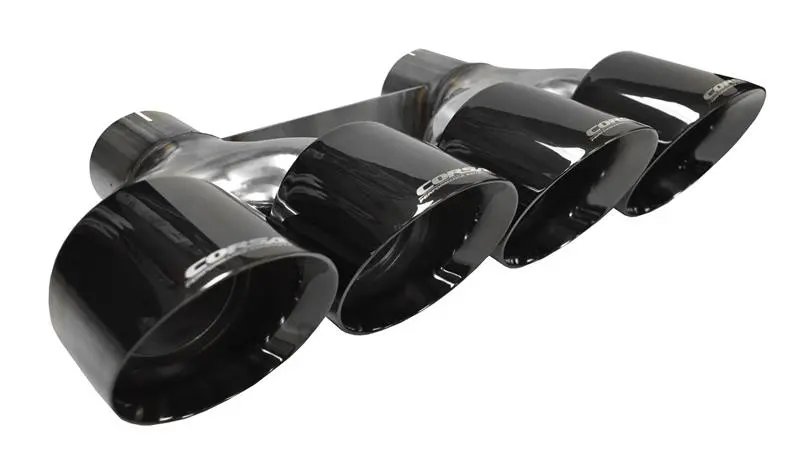 Corsa 2014-2020 Chevrolet Corvette 6.2L V8 Quad 45In Polished Black Pro-Series Tip Kit 1