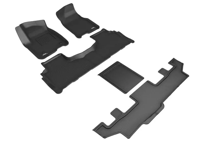 3D Maxpider 21-24 Gmc Yukon Xl 7-Seat Kagu Black R1 R2 R3 1
