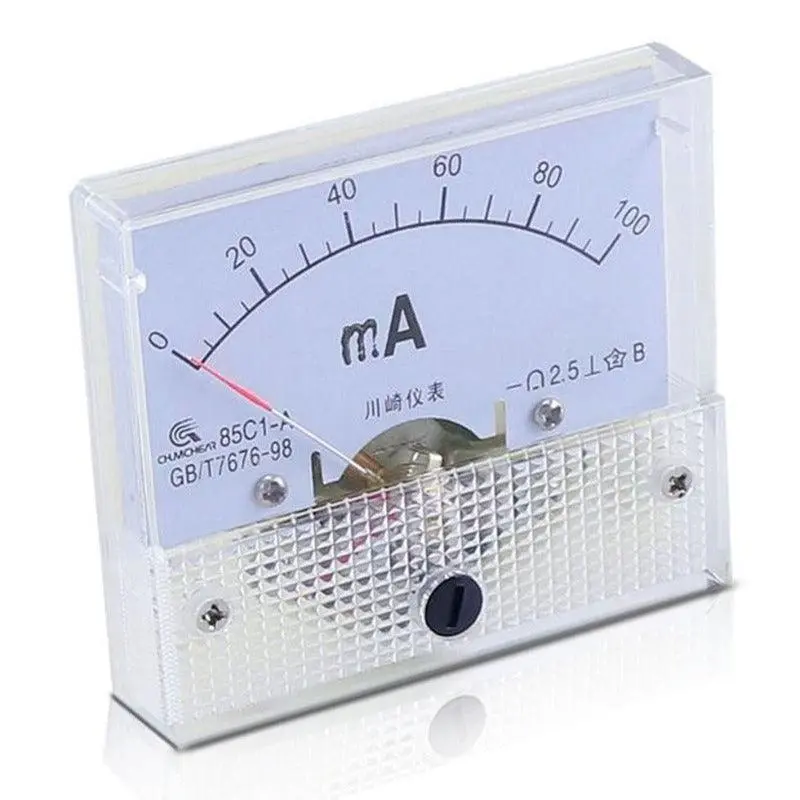85C1-Ma Dc Pointer Analog Ammeter Panel| 1Ma Up To 500Ma 1