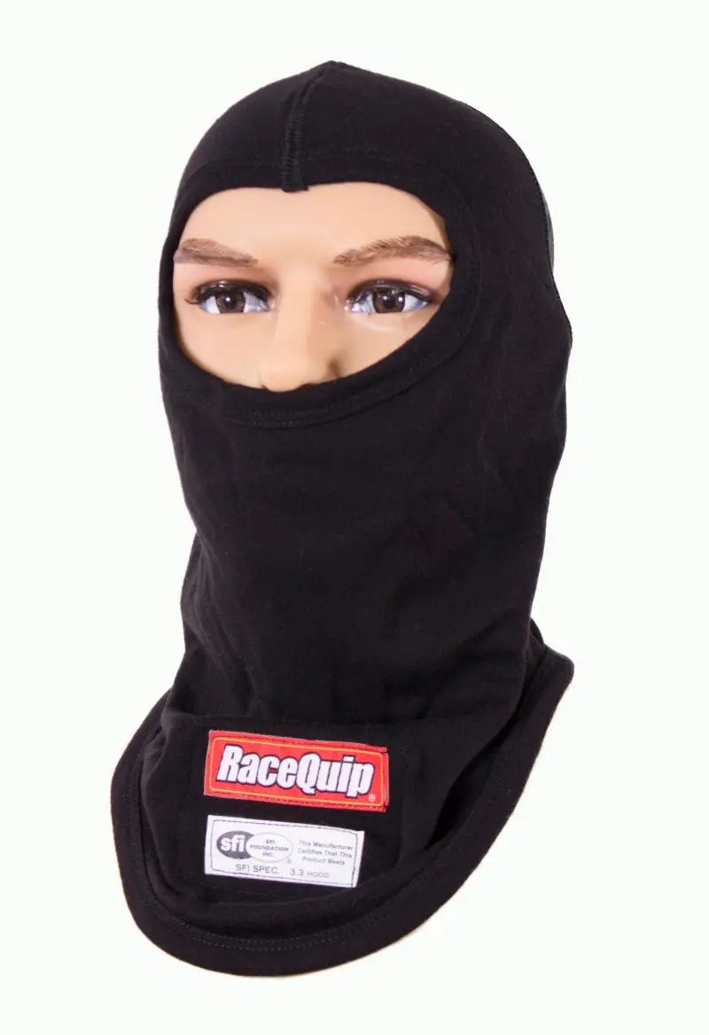 Racequip Black Sfi 3.3 Fr Two Layer Hood 1
