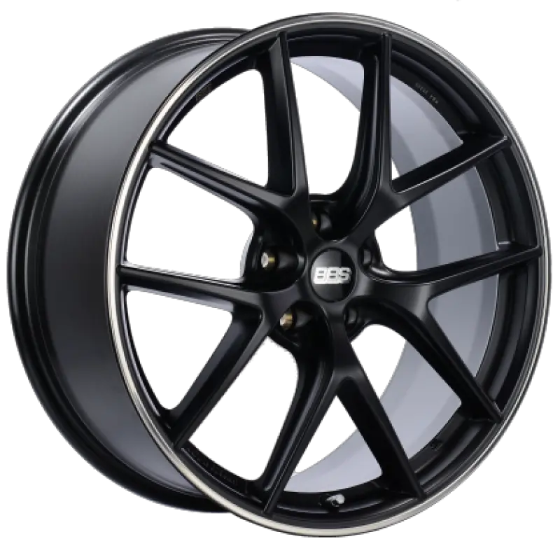 Bbs Ci-R 19X10.5 5X112 Et35 Satin Black Rim Protector Wheel Pfs/Clip Required 1