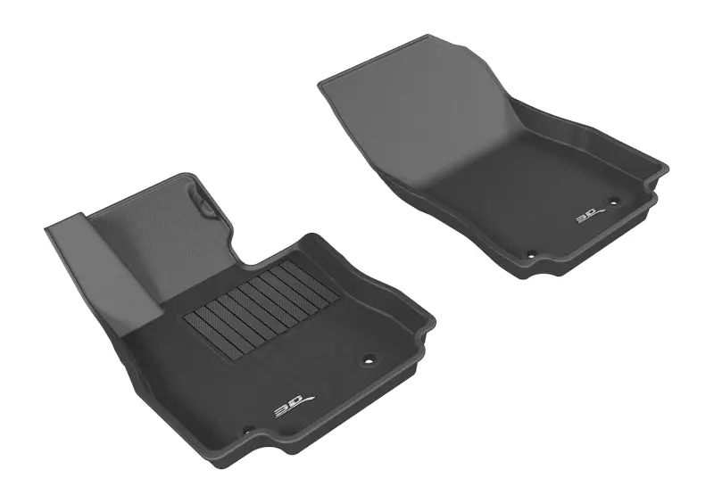 3D Maxpider 2016-2020 Toyota/Scion Yaris/Yaris Ia/Ia Kagu 1St Row Floormat - Black 1