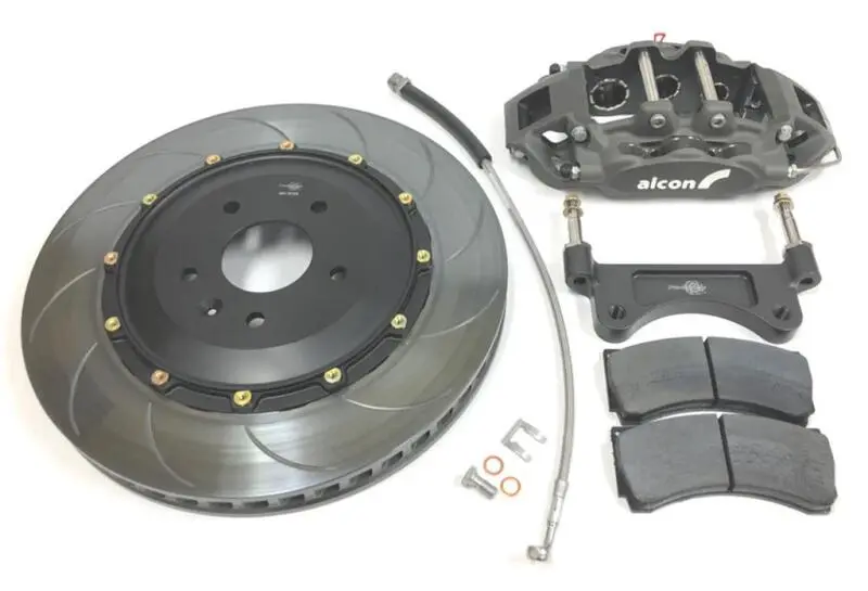 Alcon Chevrolet Corvette C7 (Aftermarket Wheels) 6 Piston 380X36mm Front Street Kit - Anodized 1