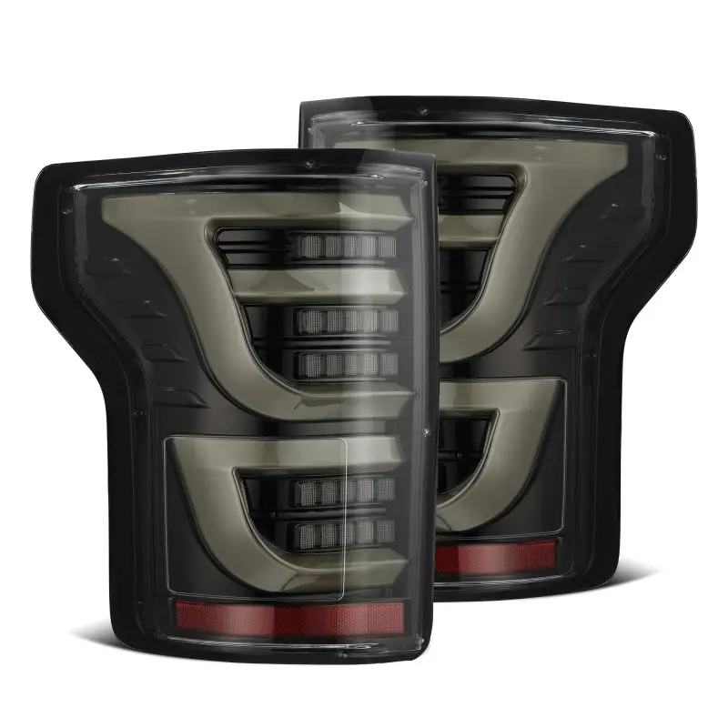 Alpharex 15-20 Ford F150 Luxx-Series Led Tail Lights Alpha-Black 1