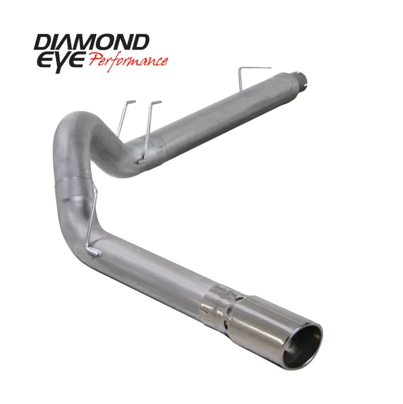 Diamond Eye Kit 5In Tb Rplcment Pipe Sgl Ss: 94-97 Ford 7.3L F250/F350 Nfs W/ Carb Equiv Stds 1