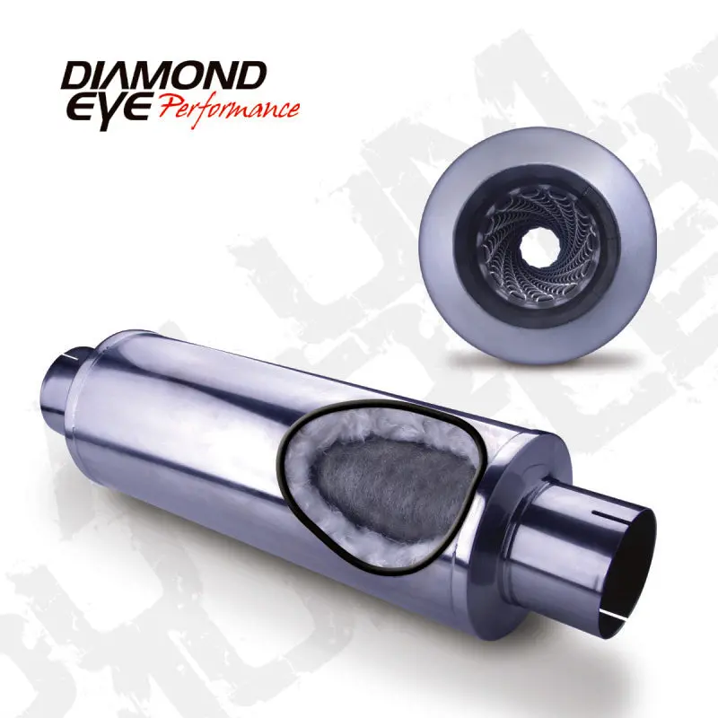 Diamond Eye Mflr 4Inid Sgl In/Sgl Out 7India X 24In Body 30In Length Louvered Slotted Ends 409 Ss 1