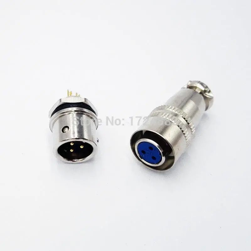 8Mm Connector Plug Xs8 2Pin - 4Pin Connector Socket Male Female Push Pull Self-Locking Complete Set 1