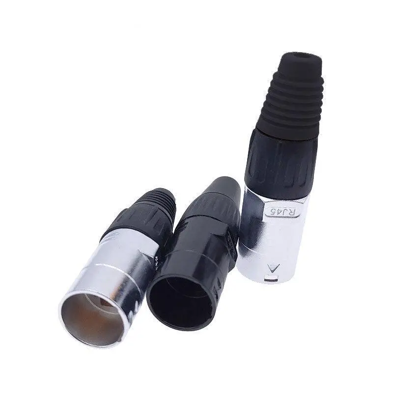 8Pcs Rj45 Net Work Waterproof Connector,Ip65  D Socket Panel Ethernet Connector 1
