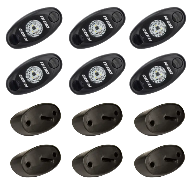 Rigid Industries Rock Light Kit- Cool White (6 Lights) 1