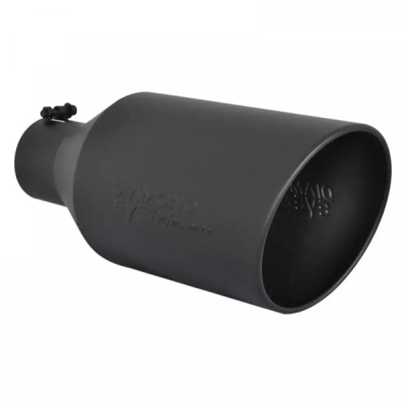 Diamond Eye Tip 5In-8Inx18in Bolt-On Rolled Angle 15 Angle Cut Diamond Eye Black Powder Coated 1