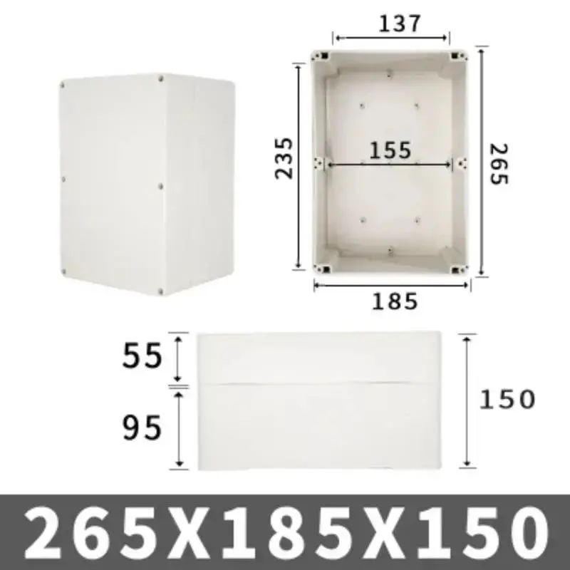 Big Size Outdoor Waterproof Case Enclosure Plastic Box Electronic Project Case Waterproof Junction Box For Electronics 11