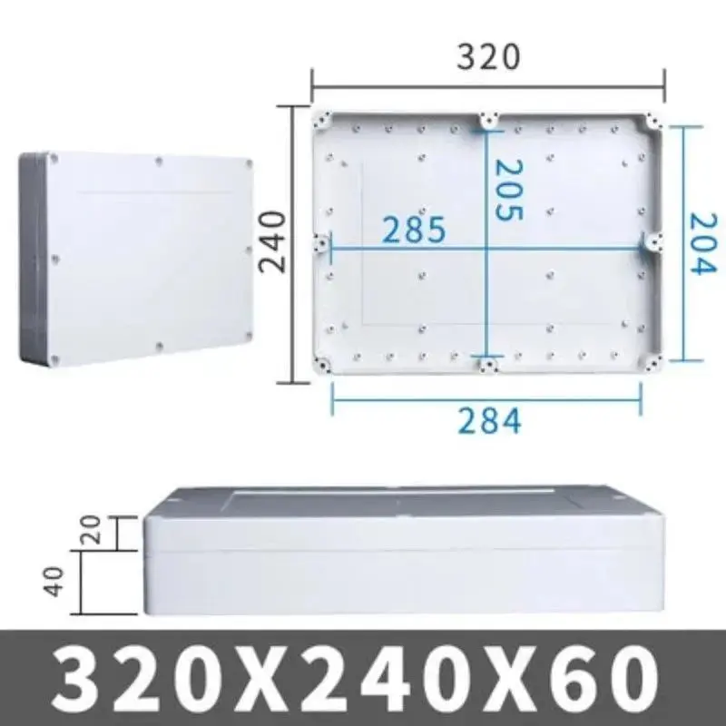 Big Size Outdoor Waterproof Case Enclosure Plastic Box Electronic Project Case Waterproof Junction Box For Electronics 17
